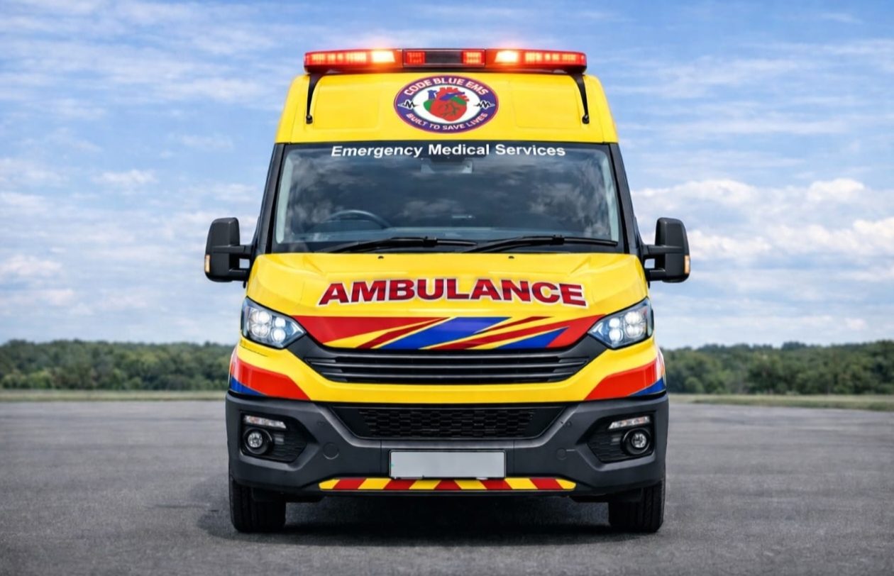 Code Blue EMS ambulance — front view