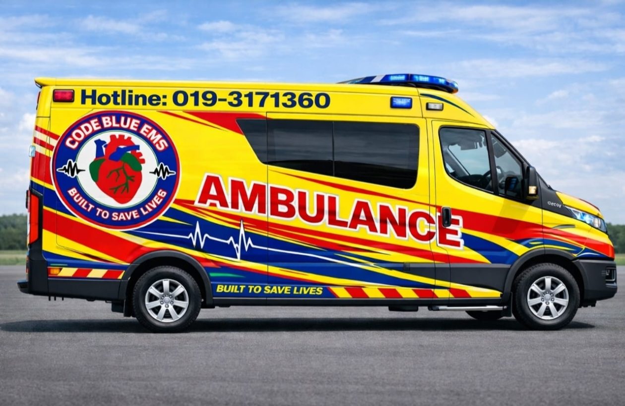 Code Blue EMS ambulance — side profile